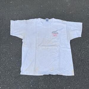 vintage 90s white ironic fruit of the loom math graphic tee